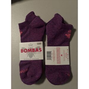 Bombas Athletic Ankle Socks Lot Of 2 Pairs Size XL purple